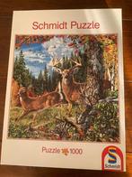 Schmidt puzzel met herten tekening, 1000 stukjes, Gebruikt, Ophalen of Verzenden, 500 t/m 1500 stukjes, Legpuzzel