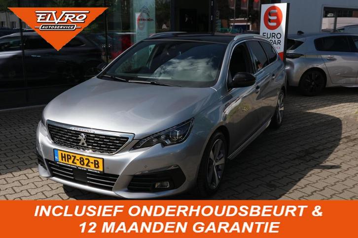 Peugeot 308 SW 1.2 PureTech GT AUTOMAAT NAVI CAMERA KEYLESS, Auto's, Peugeot, Bedrijf, Te koop, ABS, Achteruitrijcamera, Adaptive Cruise Control