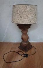 Balusterlamp/schermerlamp groot kurkenkap, Huis en Inrichting, Lampen | Tafellampen, Ophalen, Sober, brocante,stoer, Gebruikt