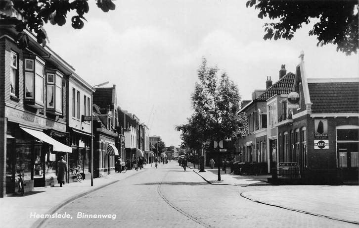 AZ724 Heemstede Binnenweg 1956, Verzamelen, Ansichtkaarten | Nederland, Ongelopen, Noord-Holland, 1940 tot 1960, Verzenden