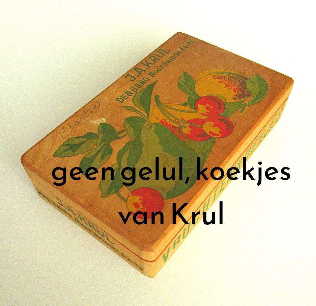 Geen geluk, koekjes van Krul, Den Haag, Noordeinde, Moveka, Ophalen of Verzenden, Gebruikt, Overige, Overige merken