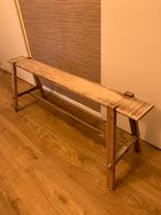 Houten Bijzettafel/Sidetable - 117,5cm, Ophalen, 100 tot 150 cm, Zo goed als nieuw, Stoer landelijk