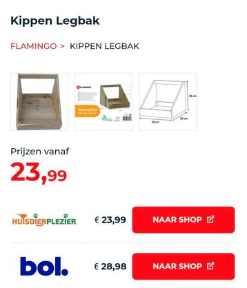 Kippenlegbakken nog in doos, 2x beschikbaar voor biedingen