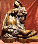 antiek houten Pieta., Ophalen of Verzenden