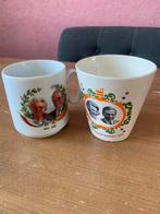 2 koningshuis bekers, Verzamelen, Koninklijk Huis en Royalty, Nederland, Gebruikt, Ophalen of Verzenden, Servies