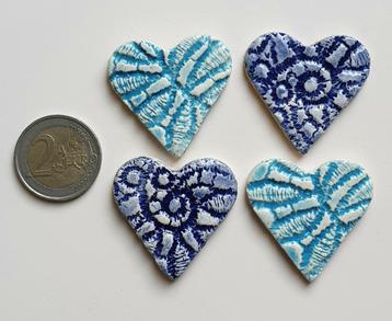 Mozaïek steentjes handgemaakte keramiek harten, A6