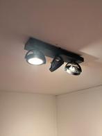 Design spots plafondlamp zwart incl lampen, Ophalen, Zo goed als nieuw