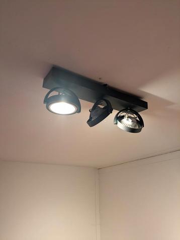 Design spots plafondlamp zwart incl lampen beschikbaar voor biedingen