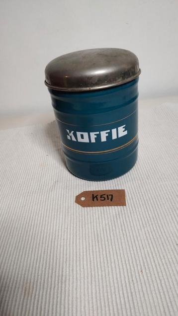 K517 emaille blauwe koffiebus beschikbaar voor biedingen