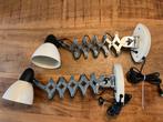 Set van 2 schaarlamp. Leeslamp,  bedlamp, Huis en Inrichting, Lampen | Wandlampen, Ophalen of Verzenden, Zo goed als nieuw
