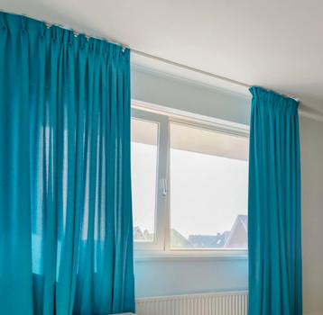 Turquoise Gordijnen 220 lang en 2x 170 breed beschikbaar voor biedingen