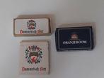 Vintage Dommelsch en Oranjeboom bier lucifers doosjes,, Verzamelen, Biermerken, Ophalen of Verzenden, Zo goed als nieuw, Oranjeboom
