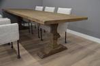 Teak kloostertafel 260 en 300 cm lang 100 cm breed, Ophalen of Verzenden, Vijf personen of meer, 200 cm of meer, Rechthoekig