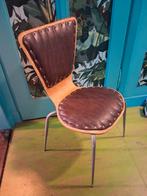 Vintage stoel, opgeknapt, Huis en Inrichting, Ophalen, Zo goed als nieuw, Bruin, Eén