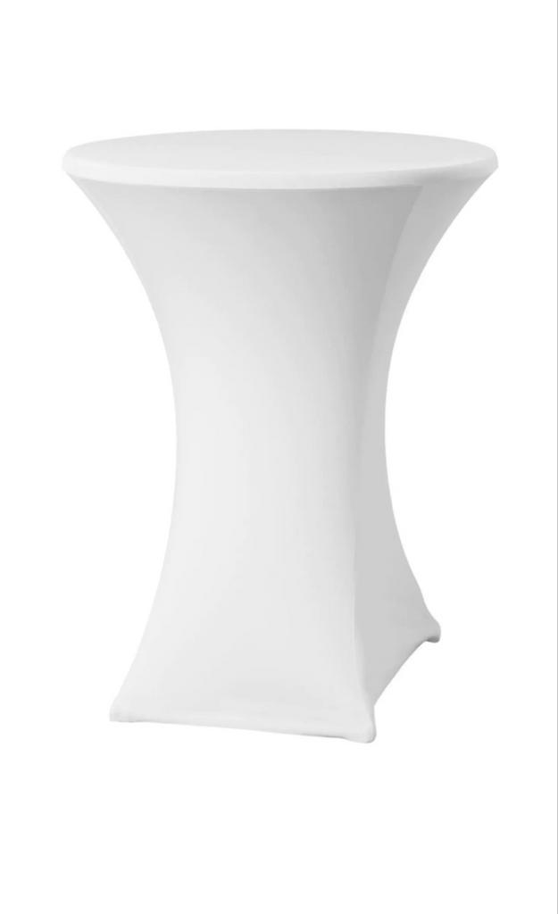 Statafels met witte rok te huur, Huis en Inrichting, Tafels | Statafels, Nieuw, Ophalen of Verzenden