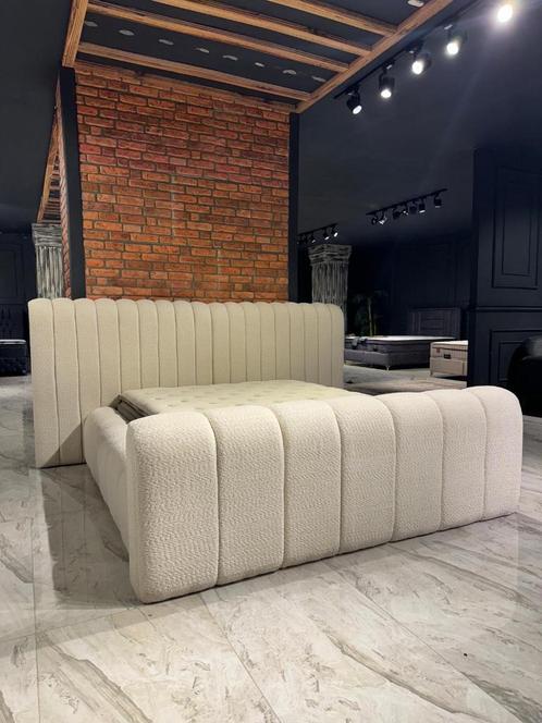 Alicante opbergbed nu voor  € 1177,-, Huis en Inrichting, Slaapkamer | Boxsprings, Nieuw, 180 cm, 200 cm, Tweepersoons, Wit, Crème