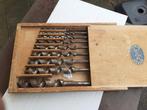 Kistje met 9 boren, Ophalen of Verzenden, Gebruikt, Gebruiksvoorwerp