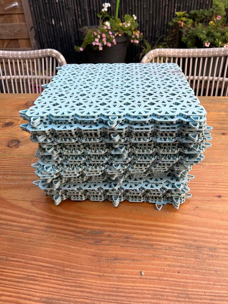 36 Hardplastic Tegels 30x30cm - Zwembad/Jacuzzi, Tuin en Terras, Overige Tuin en Terras, Gebruikt, Ophalen