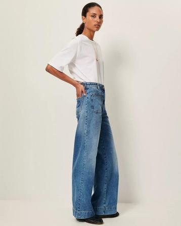 Sessùn gave wide leg jeans, vintage blue wassing 36/S beschikbaar voor biedingen