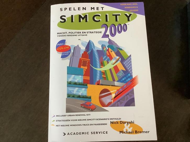 Spelen met Simcity 2000 Macht,politiek en strategie Nederl., Boeken, Informatica en Computer, Zo goed als nieuw, Software, Ophalen of Verzenden