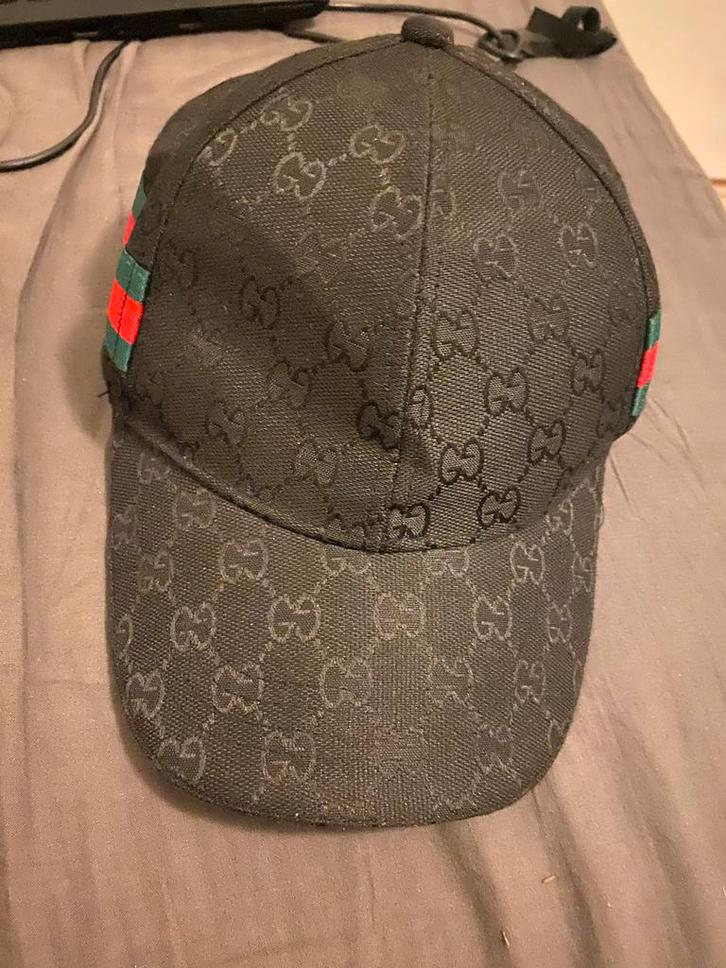 Gucci Pet Zwart, Kleding | Heren, Hoeden en Petten, Gedragen, Pet, One size fits all, Ophalen of Verzenden