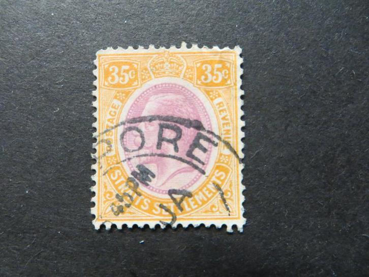 A06075: Straits Settlements GV 35 c, Postzegels en Munten, Postzegels | Azië, Oost-Azië, Ophalen of Verzenden