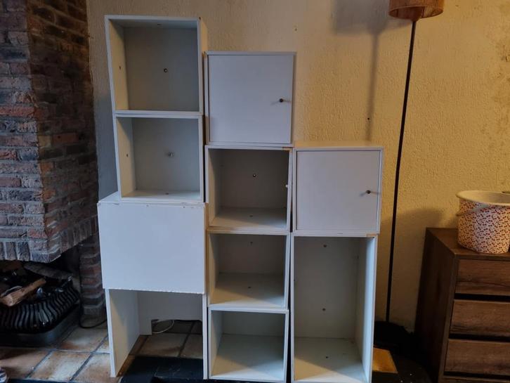 Modulaire Opbergkastjes - Gebruikt - Ophalen, Huis en Inrichting, Kasten | Boekenkasten, Gebruikt, 50 tot 100 cm, 100 tot 150 cm