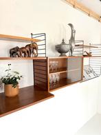 Vintage XXL teakhouten wandsysteem, Nisse strinning ‘60, Huis en Inrichting, Woonaccessoires | Wandplanken en Boekenplanken, Ophalen of Verzenden
