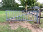 Gegalvaniseerde Weidepoort 3m, Tuin en Terras, Met poort, Gebruikt, Overige typen, Ophalen of Verzenden