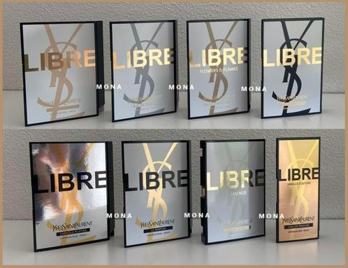 Libre set 8 parfum samples proefjes testers monsters, Sieraden, Tassen en Uiterlijk, Uiterlijk | Parfum, Nieuw, Verzenden
