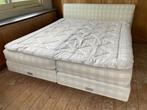 Hastens limited edition uit 2013 zilver check 2x90cm x 210cm, Verzenden, 210 cm, Tweepersoons, Zo goed als nieuw