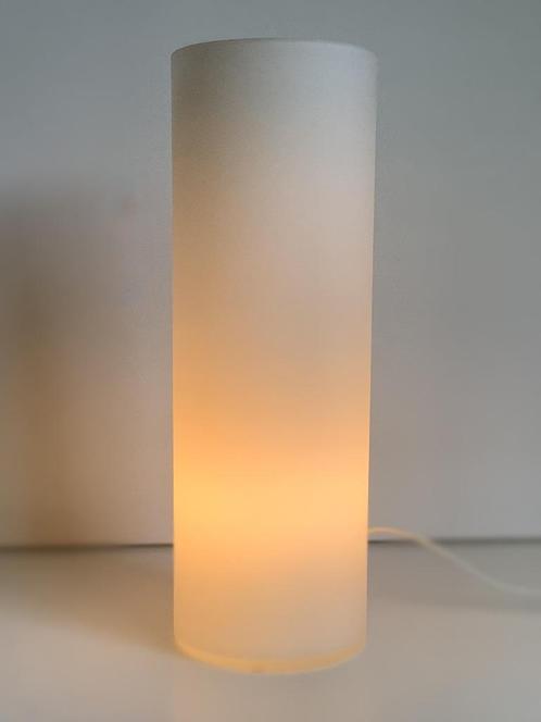 Vintage Italiaanse design tafellamp Yvolux Zen 40, Huis en Inrichting, Lampen | Tafellampen, Minder dan 50 cm, Glas, Kunststof
