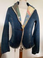 Jeans blazer, jasje nw m36 bijzondere applicatie achterkant, Verzenden, Nieuw, Blauw