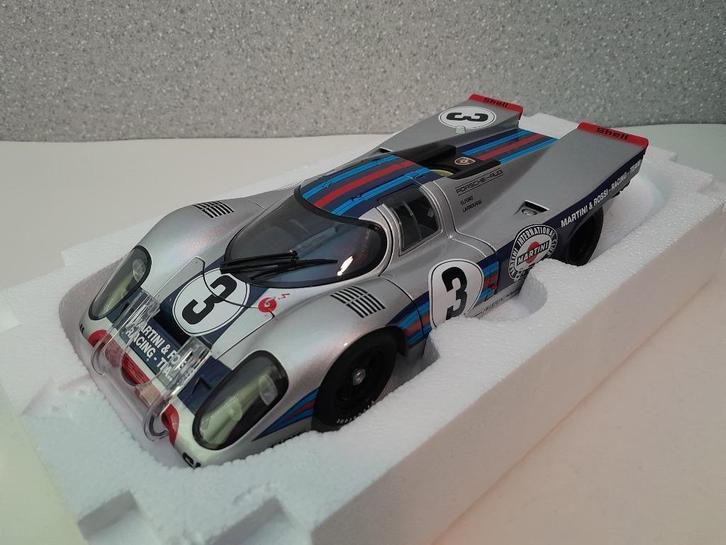 1:18 AutoArt Martini Porsche 917 #3, Winner Sebring 1971, Hobby en Vrije tijd, Modelauto's | 1:18, Nieuw, Auto, Autoart, Verzenden