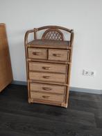 Rieten Kast met Lades, Ophalen, Overige materialen, Gebruikt, 50 tot 100 cm