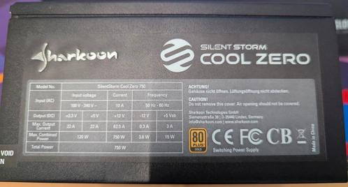 Sharkoon Silent Storm Cool Zero 750W PSU, Computers en Software, Interne voedingen, Gebruikt, Ophalen of Verzenden