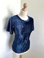 King Louie maat L marine vetvet top 2659, Kleding | Dames, Blauw, Maat 42/44 (L), Ophalen of Verzenden, Zo goed als nieuw