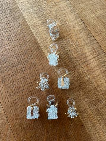 Glas gesponnen kerst hangers kerstbal ornament beschikbaar voor biedingen