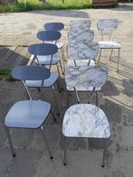 9 formica stoeltjes, Huis en Inrichting, Stoelen, Ophalen of Verzenden, Zo goed als nieuw, Retro formica stoeltjes, Vijf, Zes of meer stoelen