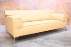 NIEUW beklede leren Design on Stock Bloq driezitsbank, Stof, 75 tot 100 cm, Ophalen of Verzenden, Rechte bank