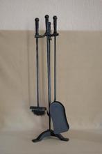 haardset gietijzer vintage, Ophalen of Verzenden, Gebruikt, Vrijstaande haard, Houthaard