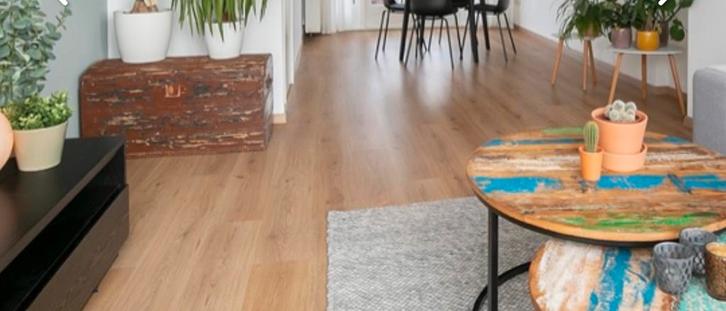 Laminaat vloer 70m2 - Goede staat!, Huis en Inrichting, Stoffering | Vloerbedekking, Gebruikt, Laminaat, Bruin, 50 tot 75 m², Ophalen