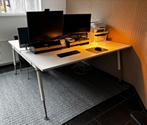 Bureau (dubbel blad 80x180 cm) (Sense van Herman Miller), Huis en Inrichting, Bureaus, Ophalen, In hoogte verstelbaar, Gebruikt