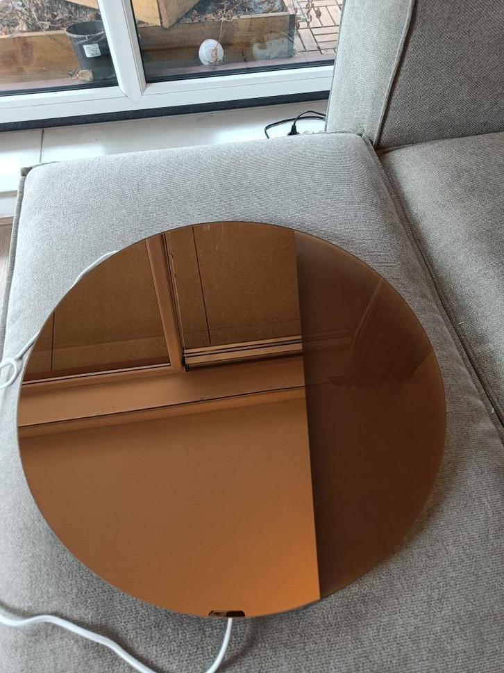 Varmblixt bronskleurige muurlamp spiegel dimbaar, Huis en Inrichting, Lampen | Wandlampen, Zo goed als nieuw, Glas, Ophalen