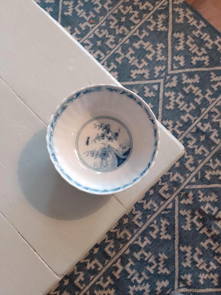 Antiek porseleinen kastkom Tichelaar Makkum 509, Antiek en Kunst, Antiek | Schalen, Ophalen of Verzenden
