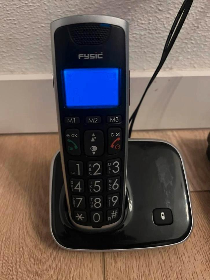 Fysic dect seniorentelefoon, Telecommunicatie, Vaste telefoons | Handsets en Draadloos, Gebruikt, 1 handset, Ophalen of Verzenden