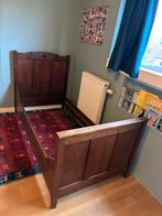 Eikenhouten Ledikant 190x90 + Matras & Auping Bodem, Ophalen, Gebruikt, 90 cm, Eenpersoons