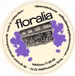 Sticker bloemsierkunst Floralia Meineszplein Rotterdam, Verzenden, Zo goed als nieuw, Winkel of Supermarkt