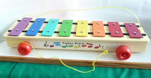 1964 Vintage Fisher Price Xylofoon 870 Pull-A-Tune Speelgoed, Kinderen en Baby's, Speelgoed | Fisher-Price, Zo goed als nieuw