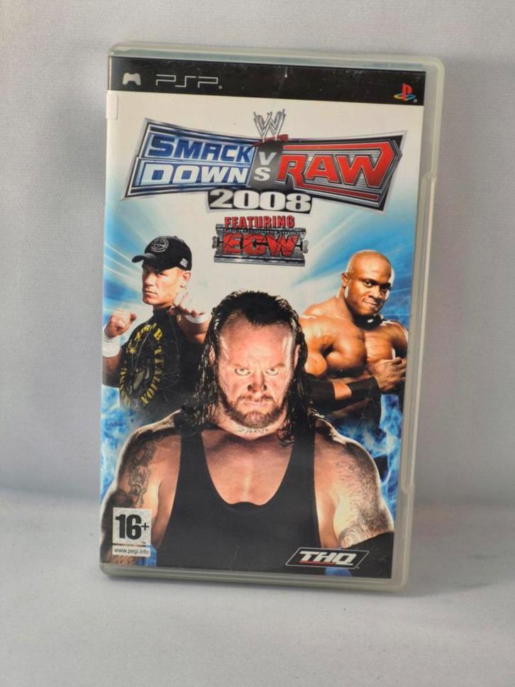 Smackdown vs Raw 2008 - PSP Game, Spelcomputers en Games, Games | Overige, Gebruikt, Vechten, 2 spelers, Vanaf 16 jaar, Ophalen of Verzenden